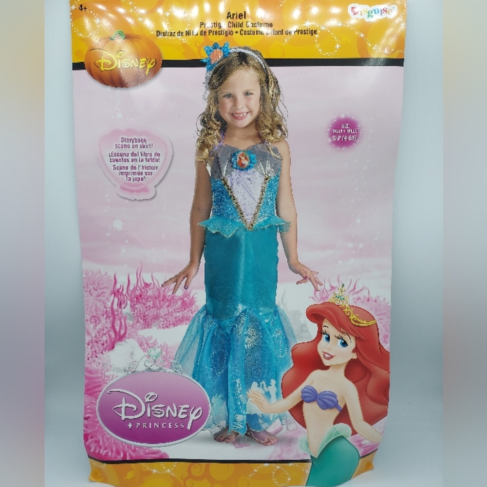 New Princess Ariel Mermaid Girls Costume - Sizes Available!